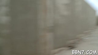 Pungent damsel s pussy in hookup act