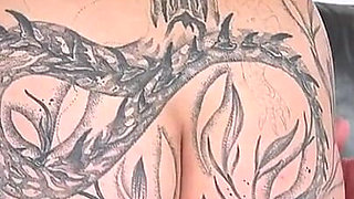 She Gets Laid with Her Boss, He's Excited About Her Tattoos and Green Hair!