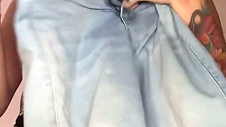 Fetish Tight Jeans Clenching My Bubble Ass JOI Cum Countdown