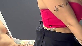 Secretary Takes Creampie in Boss's Ass in Office - Deep Cumshot in Close up