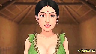 Desi Tribal Village Beauty Hot Passionate Night with Traveler in Forest Hut