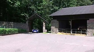 Two nymphs give a man a blowjob