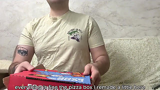 Licked the Pizza Delivery Guy's Ass and Jerked Him off