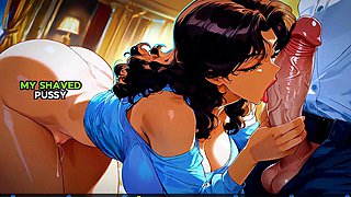 3-Round Challenge Watching Beautiful Animated MILFs