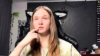 Curly Blonde Teen Records Solo Dildo Masturbation More at