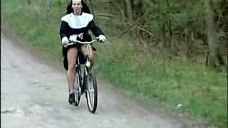 Nun On Bike