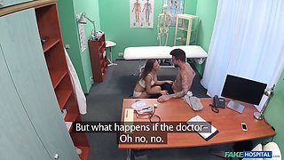 Faux hosptial - nurse alexis fucked in her milky nurse uniform