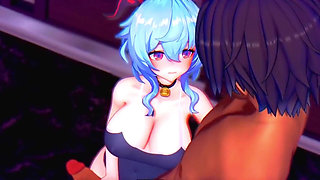 Genshin Impact - Ganyu’s Sloppy Blowjob and Squirting Orgasm - 3D Hentai Animations