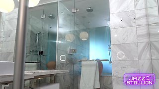 Big Ass MILF Explores Intense Bathroom Passion With Massive BBC