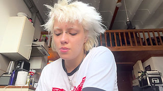 Smoking a Cigarette Lazy Coffee No Makeup