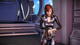 mass effect mock futanari anal (3d animated)