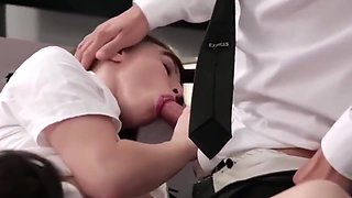 Two Teen High School Girls Threesome With Teacher In Class