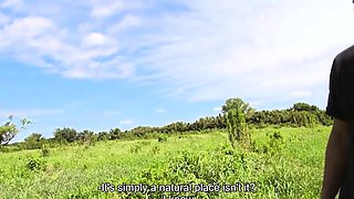 While the wind blows, Noah Koizumi sucks this man's hard