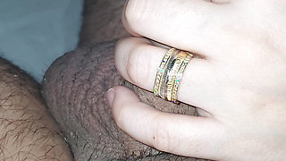 Step mom will handjob step son dick no matter what