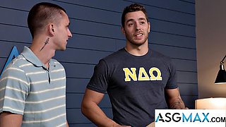 Fratboys Carter Woods and Theo Brady Defy Taboo by Hooking Up to Fuck Each Others Steps in