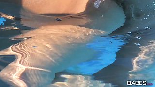 Angel in bikini Chloe Lacourt banged in the swimming pool