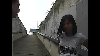 Sexy Czech Girl Fucking Hard on Highway with Big Tits