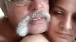 Indian old man with big cock