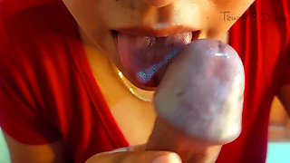 Close-up: I Gave a Special Treatment to His Glans and Frenulum (unexpected Ending)