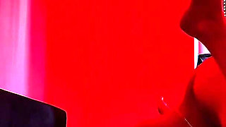 Bedroom Fun. Sensual Sex Under Red Lights