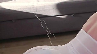 Double Golden Shower Blowjob and Cumshot