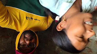 Desi Stepbrother Fucks Stepsister's Tight Pussy in Bathroom Outdoor Sex
