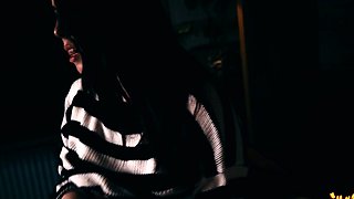 Horny Student sucks dick and gets creampie in pussy -