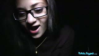 Hot russian babe in dweeb glasses creampied by Big Dick - public agent