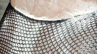 Humiliation Whipped Cream Removed From My Tits with His Piss