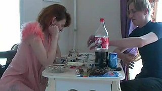 russian mature housewife and young guy
