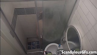Video of my naked stepsister taking a long and rejuvenating hot shower