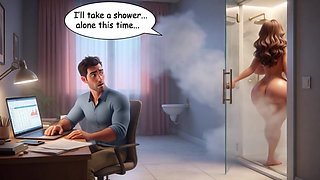 Steamy Stepfather and Stepdaughter Shower Lust Explodes Into Wild Bedroom Anal Passion and Creamy Release (ai Generated)