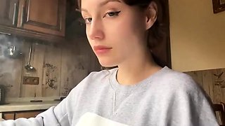 Pretty Russian Smoking