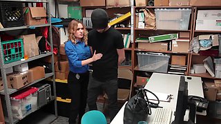 Big tit queen Krissy devours Dylan's pussy in a steamy office tryst