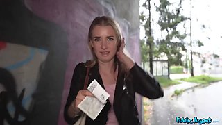Public agent full episode - cute & unsure college girls very first public porno in the rain