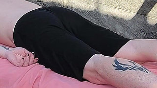 Nude Massage Outdoors with Hot Blonde