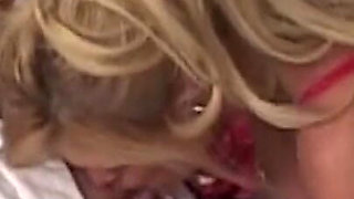 Mature Blonde MILF Enjoys Steamy Young Asian Nurse Fantasy
