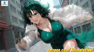 Fubuki Anime Style Hentai Anime Anal Footjob