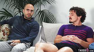 Stepmom Reagan Foxx jerks off son on movie night with dad
