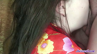 deep blowjob. Face with cum.