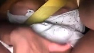 Saraay takes BFs cock in car