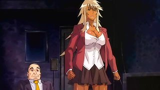 Old man hentai and pretty woman neighbor with big breasts