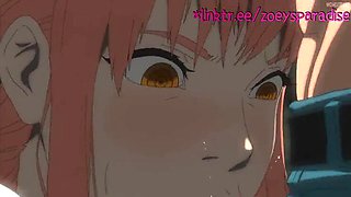 Makima Gets Fucked by Monster Cock in Anime Hentai