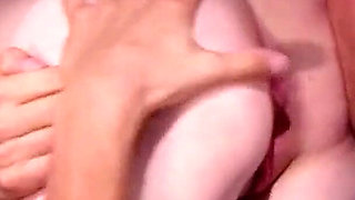 Ginger skinny teen Aurora anal fucked by step dad on pool table