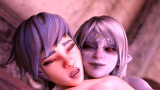Ava & Raeza Havin Some Fun On The Bed (Animation With Sound)