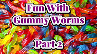 Ashley Ace and Pinkthehawk - Fun with Gummy Worms Part 2