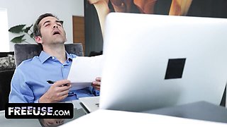 Squeaky Charles Dera and Marica Hase's blowjob video
