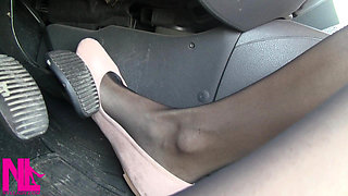Sensual Revving in Rose Ballet Flats