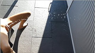 New Pissing Pee Game Extra Small Tiny Milf House Wash Outside Shutters