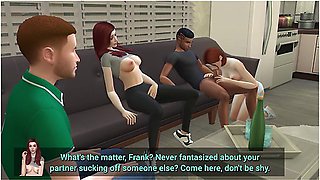 Car Toon - Horny Wife Fucks With Couple In Front Of Husband - Part 2 - Ddsims